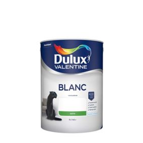 Peinture murs et plafonds phase aqueuse Dulux Valentine satin blanc 5L