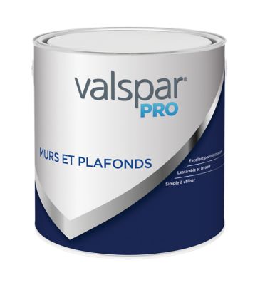 Peinture murs et plafonds Valspar Pro 2,5L mat lisse Base B Castorama