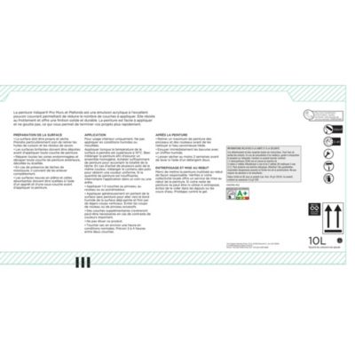 Peinture murs et plafonds Valspar Pro satin base B 10L
