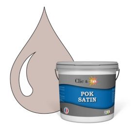 Peinture murs intérieurs satinée- Cuisine & Salle de bain POK SATIN - Rose Poudré 50m² - 5L