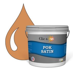 Peinture murs intérieurs satinée- Cuisine & Salle de bain POK SATIN - Tuile claire 100m² - 10L