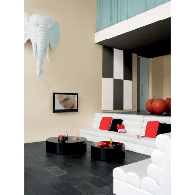 Peinture murs, plafonds, boiseries et radiateurs beige caravane des sables velours Dulux Valentine Crème de couleur 2.25 L