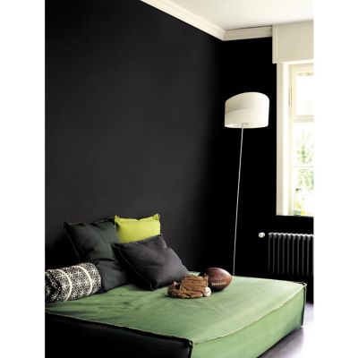 Peinture murs, plafonds, boiseries et radiateurs noir velours Dulux Valentine Crème de couleur 2.25 L