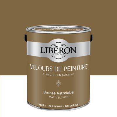 Peinture murs, plafonds et boiseries bronze astrolabe Libéron Velours de peinture 2.5 L