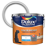 Peinture murs plafonds et boiseries Color Resist Dulux Valentine mat blanc 10L