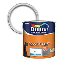 Peinture murs plafonds et boiseries Color Resist Dulux Valentine mat blanc 2,5L