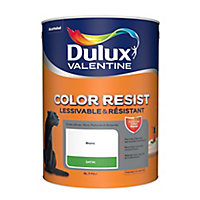 Peinture murs plafonds et boiseries Color Resist Dulux Valentine satin blanc 5L