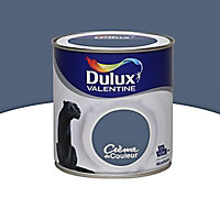 Peinture murs plafonds et boiseries Crème de Couleur Dulux Valentine satin bleu ardoise 0,5L