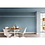Peinture murs plafonds et boiseries Crème de Couleur Dulux Valentine satin bleu gris 2,5L