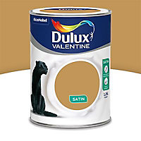 Peinture murs plafonds et boiseries Crème de Couleur Dulux Valentine satin ocre doré 1,25L