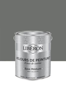 Peinture murs, plafonds et boiseries gris coucou de rennes Libéron Velours de peinture 2.5 L
