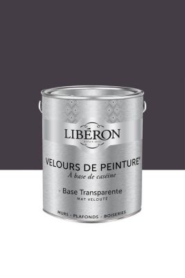 Peinture murs, plafonds et boiseries noir vitelote noire Libéron Velours de peinture 2.5 L