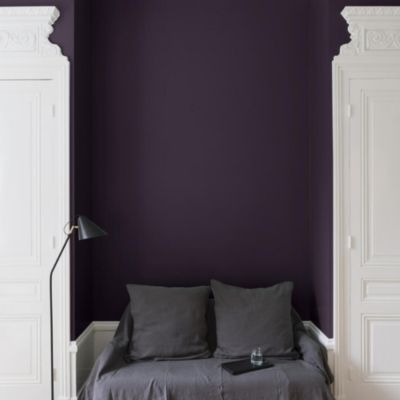 Peinture murs, plafonds et boiseries noir vitelote noire Libéron Velours de peinture 2.5 L