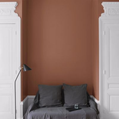 Peinture murs, plafonds et boiseries orange roux du goupil Libéron Velours de peinture 2.5 L