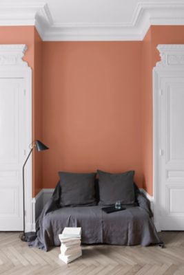Peinture murs, plafonds et boiseries orange terre cuite d'Anjou Libéron Velours de peinture 0.5 L