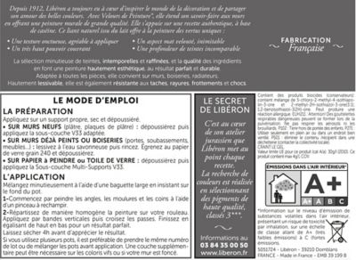 Peinture murs, plafonds et boiseries orange terre cuite d'Anjou Libéron Velours de peinture 0.5 L