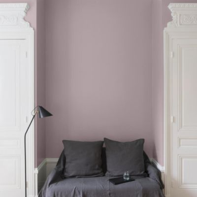 Peinture murs, plafonds et boiseries rose mauve porte des lilas Libéron Velours de peinture 2.5 L