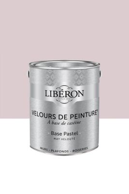 Peinture murs, plafonds et boiseries rose petit rat Libéron Velours de peinture 2.5 L