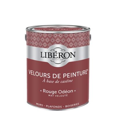 Peinture murs, plafonds et boiseries rouge odéon Libéron Velours de peinture 2.5 L