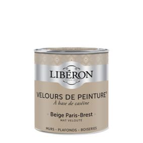 Peinture murs, plafonds et boiseries Velours de peinture beige paris-brest Liberon 0,5L