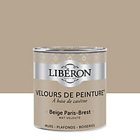 Peinture murs, plafonds et boiseries Velours de peinture beige paris-brest Liberon 0,5L
