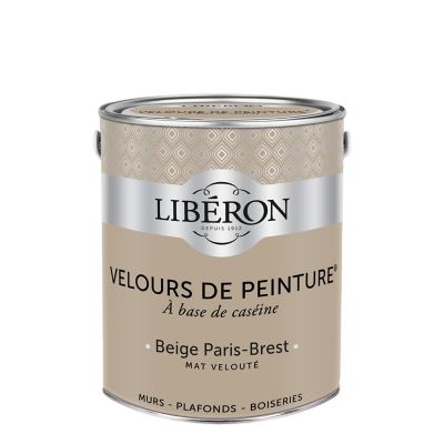 Peinture murs, plafonds et boiseries Velours de peinture beige paris-brest Libéron 2,5L