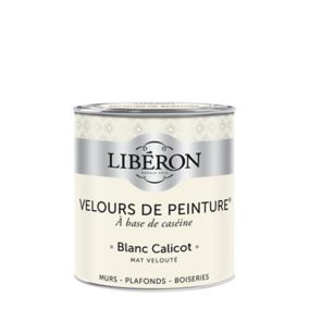 Peinture murs, plafonds et boiseries Velours de peinture blanc calicot Liberon 0,5L