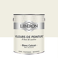 Peinture murs, plafonds et boiseries Velours de peinture blanc calicot Liberon 2,5L