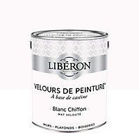 Peinture murs, plafonds et boiseries Velours de peinture blanc chiffon Libéron 2,5L
