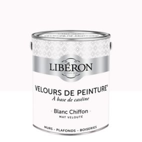 Peinture murs, plafonds et boiseries Velours de peinture blanc chiffon Libéron 2,5L