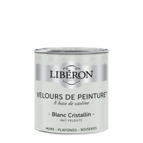 Peinture murs, plafonds et boiseries Velours de peinture blanc cristallin Liberon 0,5L
