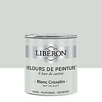 Peinture murs, plafonds et boiseries Velours de peinture blanc cristallin Libéron 0,5L