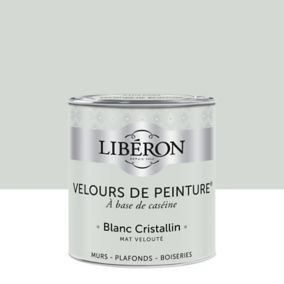 Peinture murs, plafonds et boiseries Velours de peinture blanc cristallin Libéron 0,5L