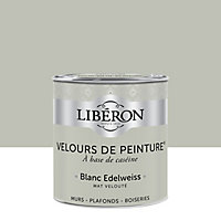 Peinture murs, plafonds et boiseries Velours de peinture blanc edelweiss Libéron 0,5L