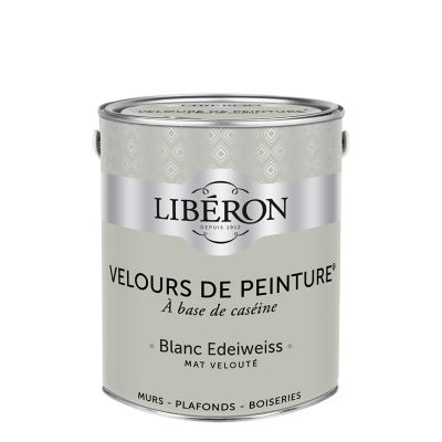 Peinture murs, plafonds et boiseries Velours de peinture blanc edelweiss Libéron 2,5L