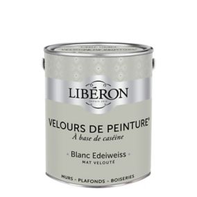 Peinture murs, plafonds et boiseries Velours de peinture blanc edelweiss Liberon 2,5L