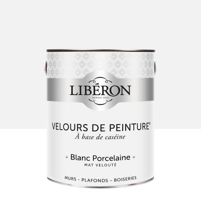 VELOURS DE PEINTURE ® - Couleur Blanc Porcelaine - Libéron