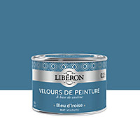 Peinture murs, plafonds et boiseries Velours de peinture bleu d'iroise Libéron 125 ml