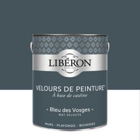 Peinture murs, plafonds et boiseries Velours de peinture bleu des vosges Liberon 2,5L