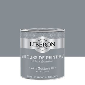 Peinture murs, plafonds et boiseries Velours de peinture gris gustave III Liberon 0,5L