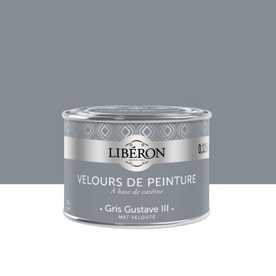 Peinture Murs Plafonds Et Boiseries Velours De Peinture Gris Gustave Iii Liberon 125 Ml Castorama 