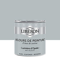 Peinture murs, plafonds et boiseries Velours de peinture gris lumiere d'opale Libéron 0,5L