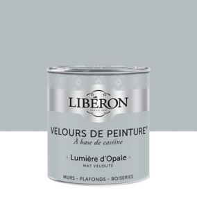 Peinture murs, plafonds et boiseries Velours de peinture gris lumiere d'opale Liberon 0,5L