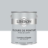 Peinture murs, plafonds et boiseries Velours de peinture gris lumiere d'opale Libéron 2,5L