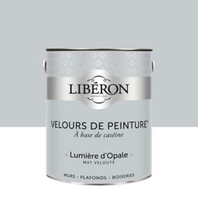 Peinture murs, plafonds et boiseries Velours de peinture gris lumiere d'opale Libéron 2,5L