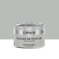 Peinture murs, plafonds et boiseries Velours de peinture gris sarrazin Libéron 125 ml