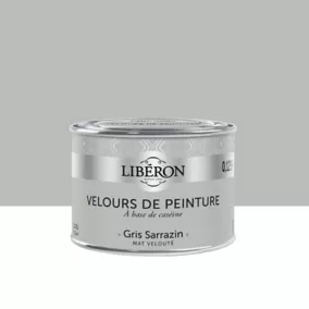 Peinture murs, plafonds et boiseries Velours de peinture gris sarrazin Liberon 125 ml