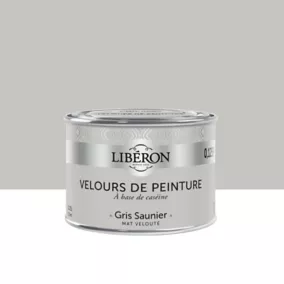 Peinture murs, plafonds et boiseries Velours de peinture gris saunier Liberon 125 ml