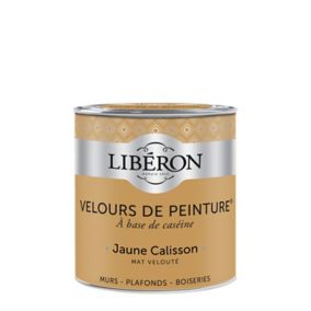 Peinture murs, plafonds et boiseries Velours de peinture jaune calisson Liberon 0,5L
