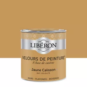 Peinture murs, plafonds et boiseries Velours de peinture jaune calisson Liberon 0,5L